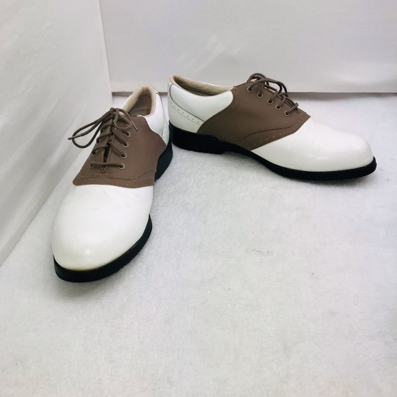 Muredale Leather Vintage Men’s Golf Saddle Shoes Cleats - Picture 3 of 15